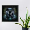 （AB/Round Drills)Black Panther-Full Diamond Painting 40*40CM