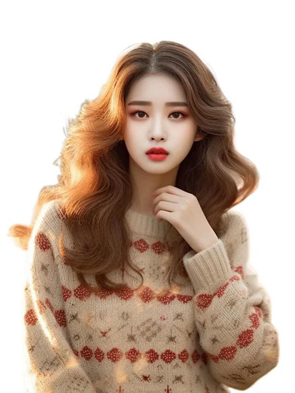 Athvotar Athvotar Autumn And Winter New Super Good-Looking Retro Lazy Wind Loose Yang Gas Age Reduction Knitting Shirt Bottom Top