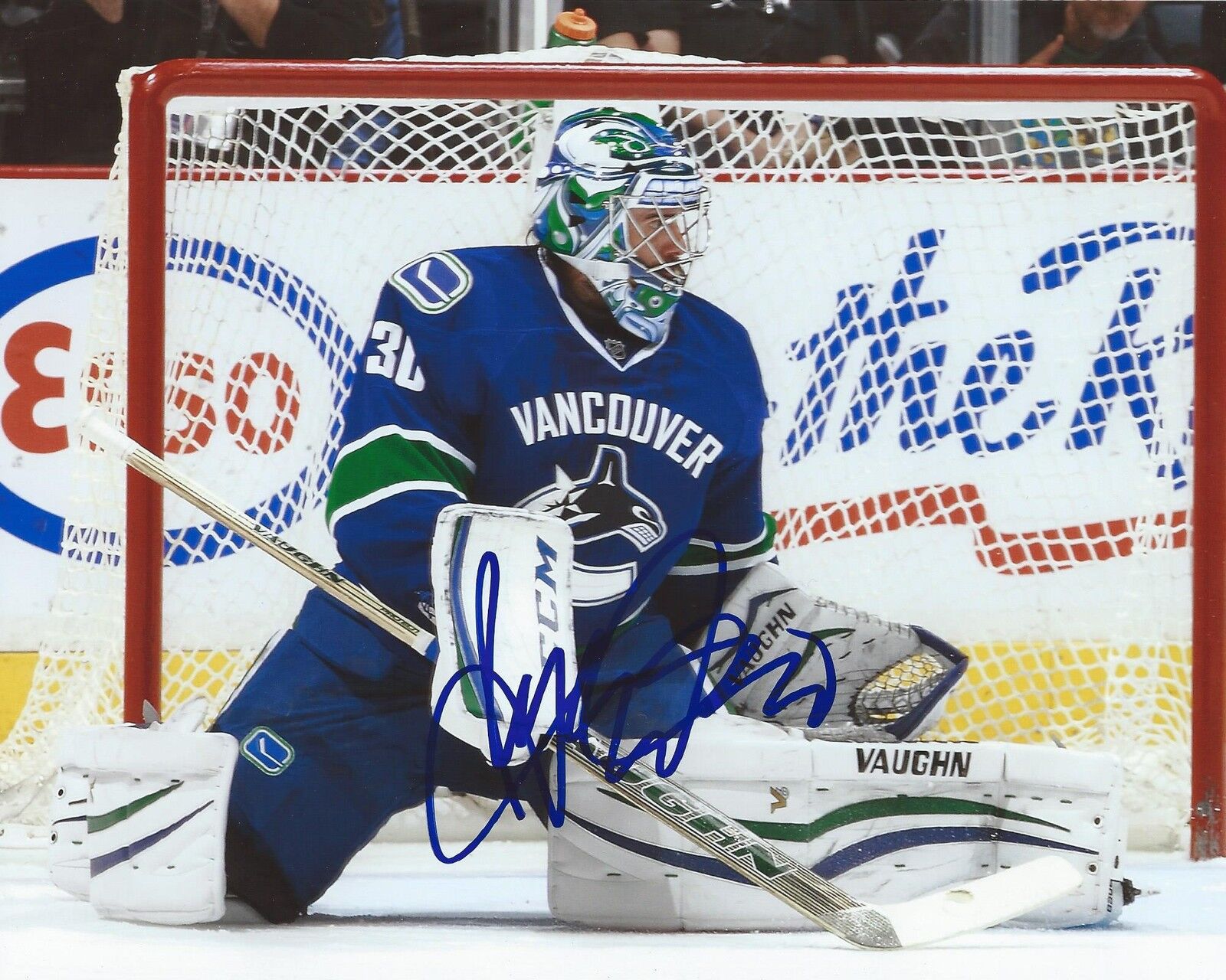 Ryan Miller Signed 8×10 Photo Poster painting Vancouver Canucks Autographed Proof & COA E