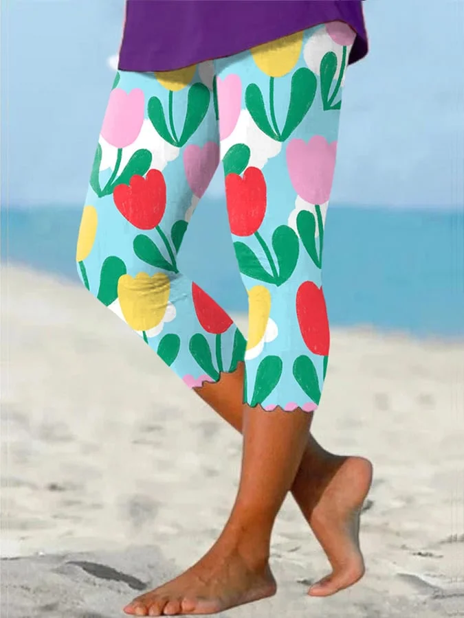 Women'S Floral Print Leggings