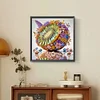 (US Only)30x30cm Kiwi 5D DIY Special Shape Crystal Partial Diamond Painting Kit Home Art
