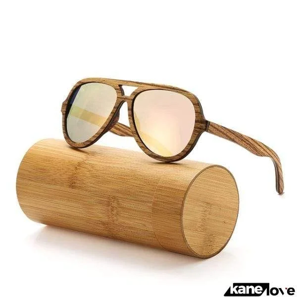 Wood Grain Summer Style Sunglasses