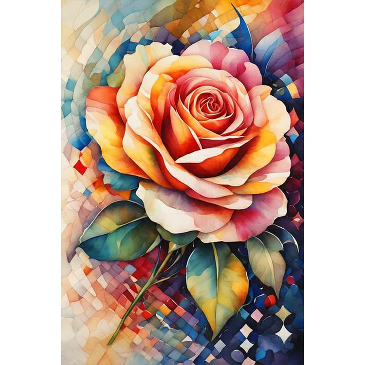 Rainbow Flower 40*80CM(Canvas) Full Round Drill Diamond Painting