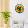Diamond Painting Sunflower Pendant for Home Garden