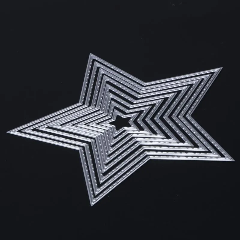8pcs/set Basic Stars Cutting Dies Carbon steel Cutting Dies Scrapbooking Decorative Paper Cards