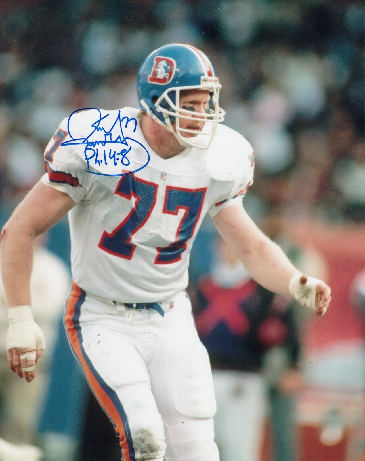 Karl Mecklenburg #2 8x10 Photo Poster painting 8x10 Signed COA Denver Broncos 032419