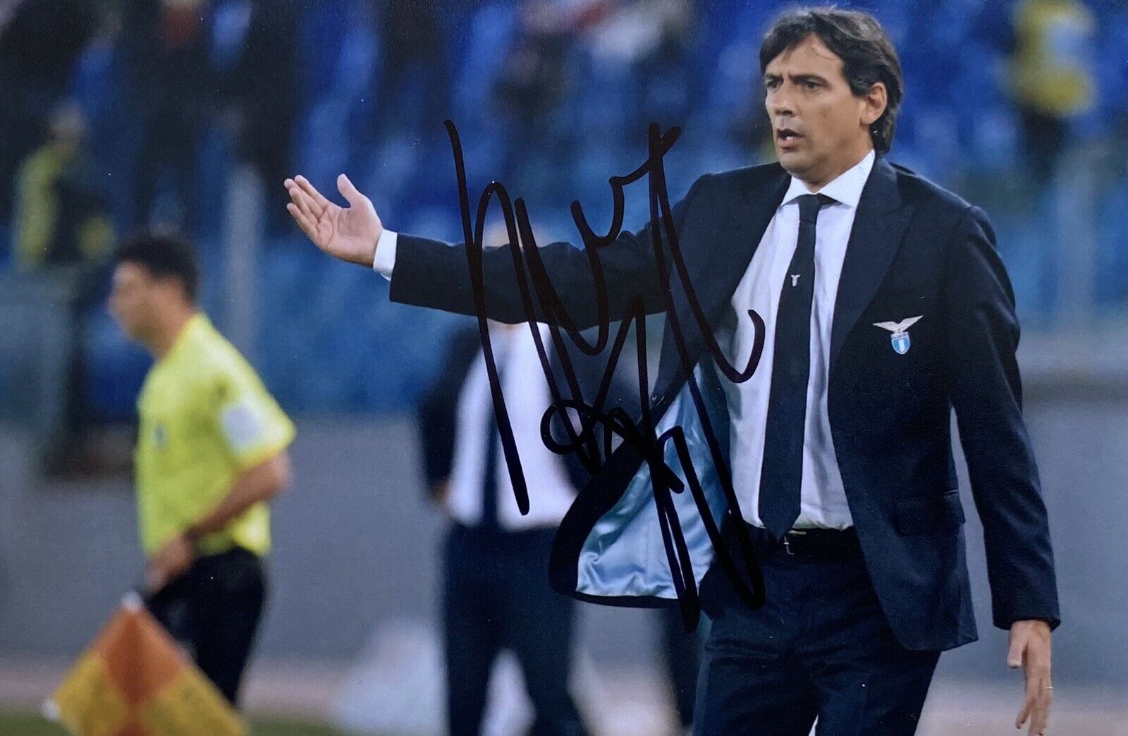 Simone Inzaghi Genuine Hand Signed Lazio 6X4 Photo Poster painting 3