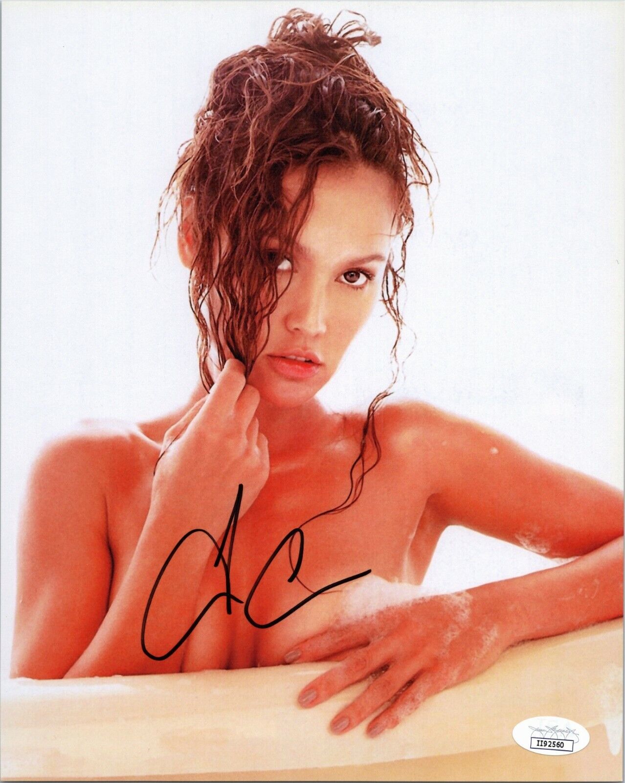 ~~ TIA CARRERE Authentic Hand-Signed SEXY WAYNES WORLD