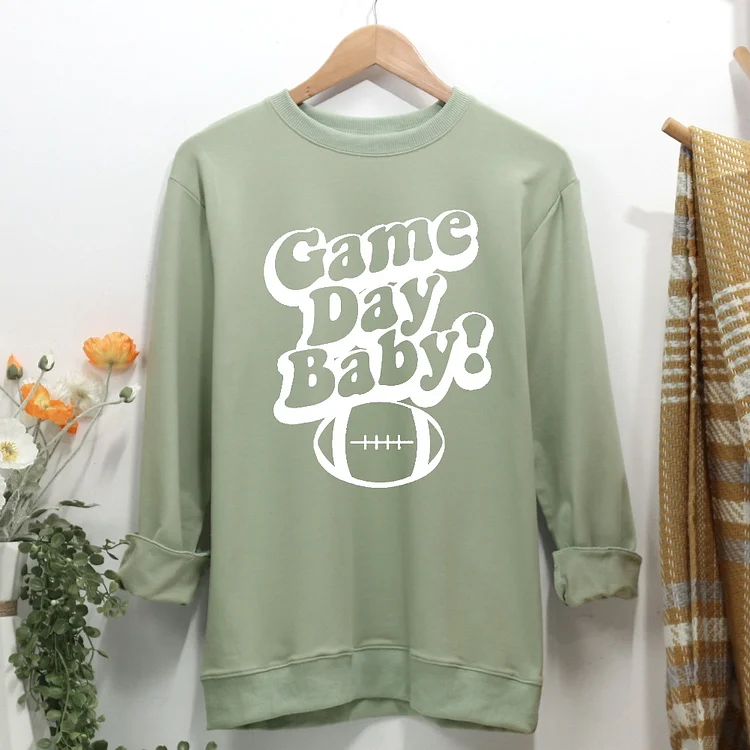 Game Day Baby Women Casual Sweatshirt-Annaletters