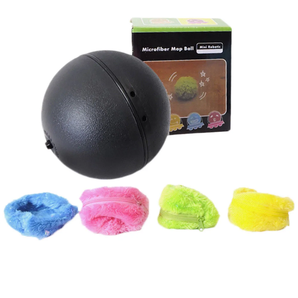 4 Color Set Pet Magic Roller Dog Ball Toys Automatic Roller Electric Plush Ball Magic Ball Dog Cat Pet Toy No Battery