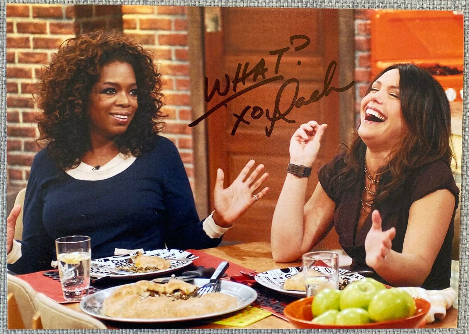 Rachael Ray Signed In-Person 5x7 Color Photo Poster painting - Food Network, Oprah Winfrey, RARE