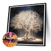 Arbre de vie-plein diamant rond peinture-30 * 30cm