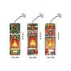 uk.everydayedeals 3Pcs DIY Diamond Painting Letter Christmas Fireplace Tassel Book Marks Craft