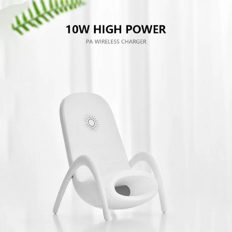 PORTABLE MINI CHAIR WIRELESS CHARGER SUPPLY FOR ALL PHONES slivor