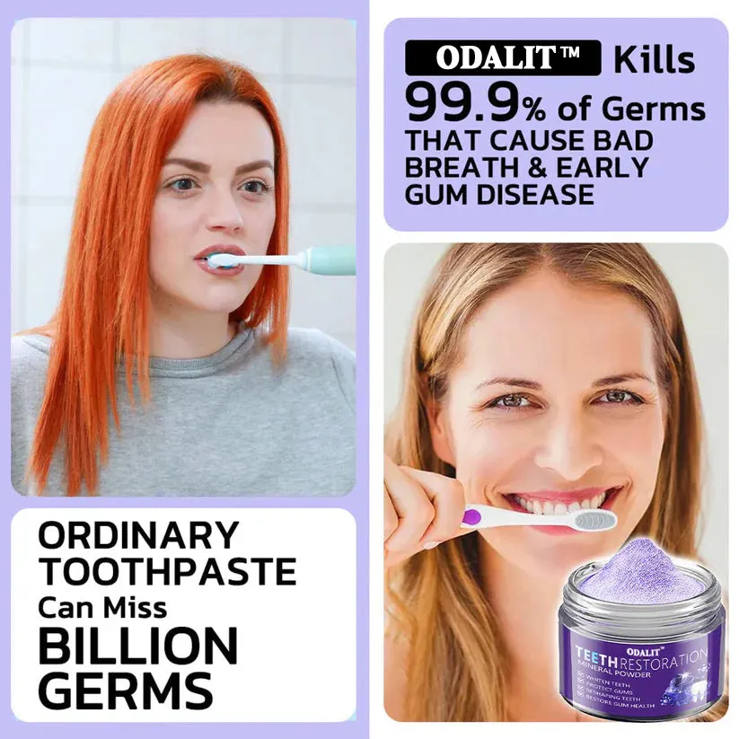 ODALIT&trade; TeethRestoration Mineral Powder🦷Obtain American Dental Association (ADA) Certification (Treats periodontitis and mouth ulcers, prevents tooth loss, and repairs gum recession）