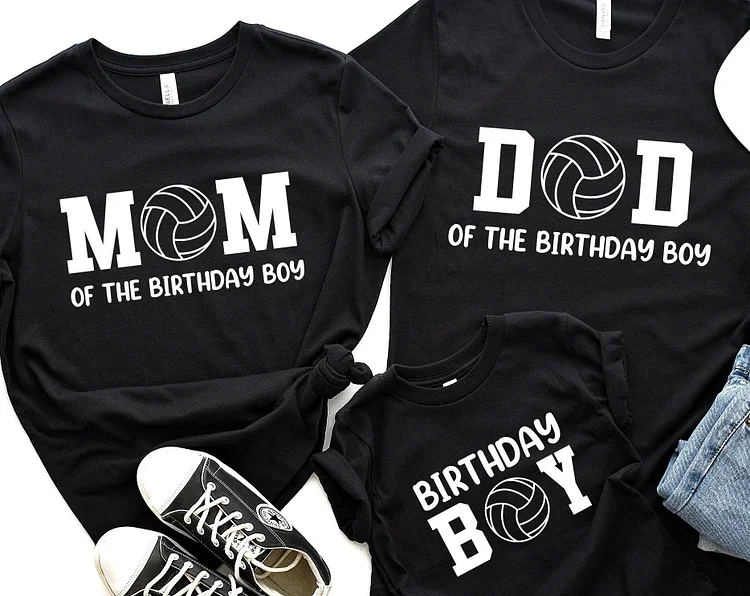Personalized Boys Volleyball Family Birthday Shirts|S19