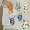 (US Local)6Pcs Acrylic Runaway Cat Diamond Art Refrigerator Magnets Sticker for Beginners