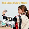 Keychain Digital Camera 1080P Retro Small Video Recorder Camcorder Support Memory Card for Travel Recording Birthday Gift for Friends