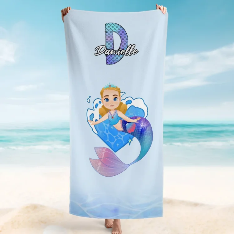 Custom Beach Towel -Mermaid Beach Towel