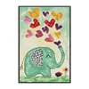 Love Elephant-14CT Stamped Cross Stitch 17*27cm/6.69*10.63in