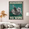 Remember To Wipe-11CT Stamped Cross Stitch 40*55cm tapestrymarket
