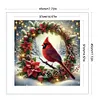 Christmas Wreath With Cardinals-11CT Stamped Cross Stitch 45*45cm/17.72*17.72in tapestrymarket