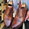 Stefano Brown Wholecut Oxfords -Dress Shoes