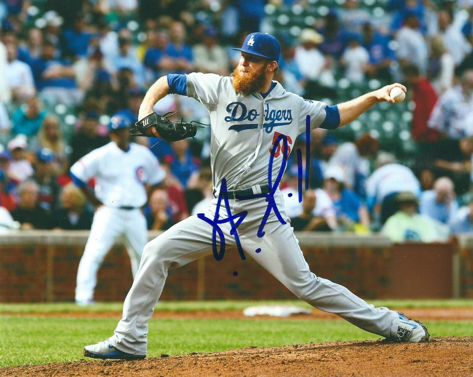 Signed 8x10 J.P. HOWELL Los Angeles Dodgers Autographed Photo Poster painting - COA