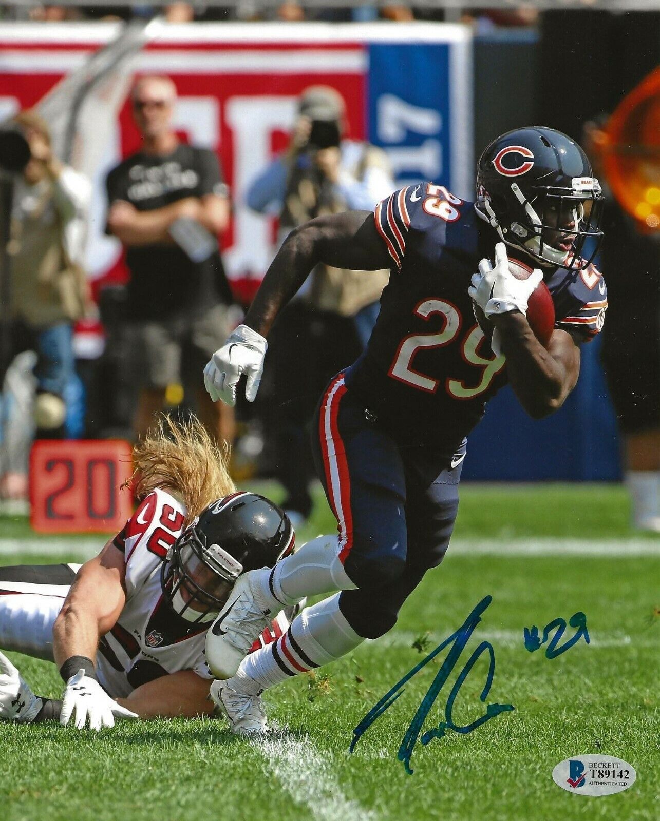 Tarik Cohen signed Chicago Bears 8x10 Photo Poster painting autographed BAS Beckett