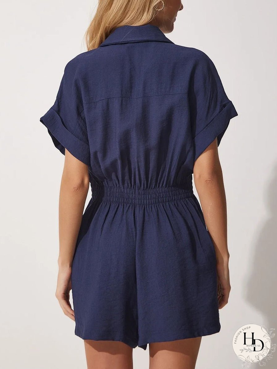 Casual Loose High Waist Jumpsuit