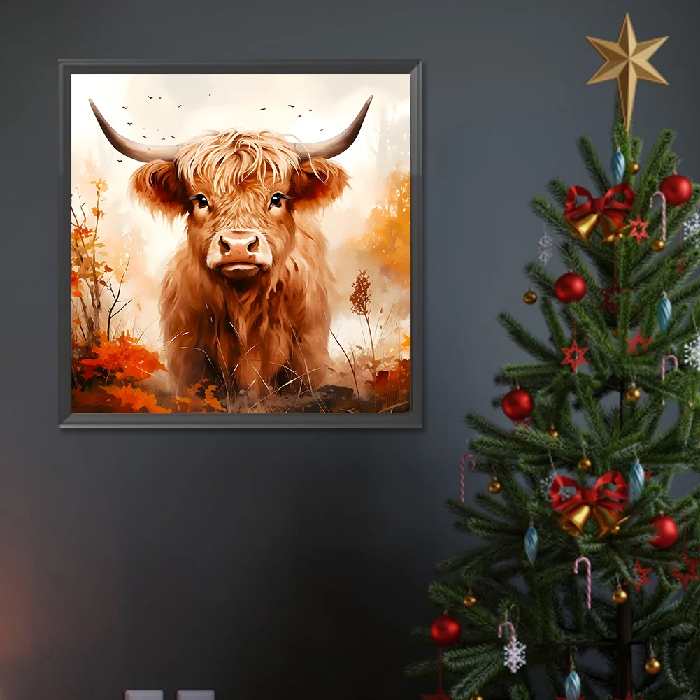 Diamond Painting - Full Round Drill - Highland Yak(Canvas|30*30cm)