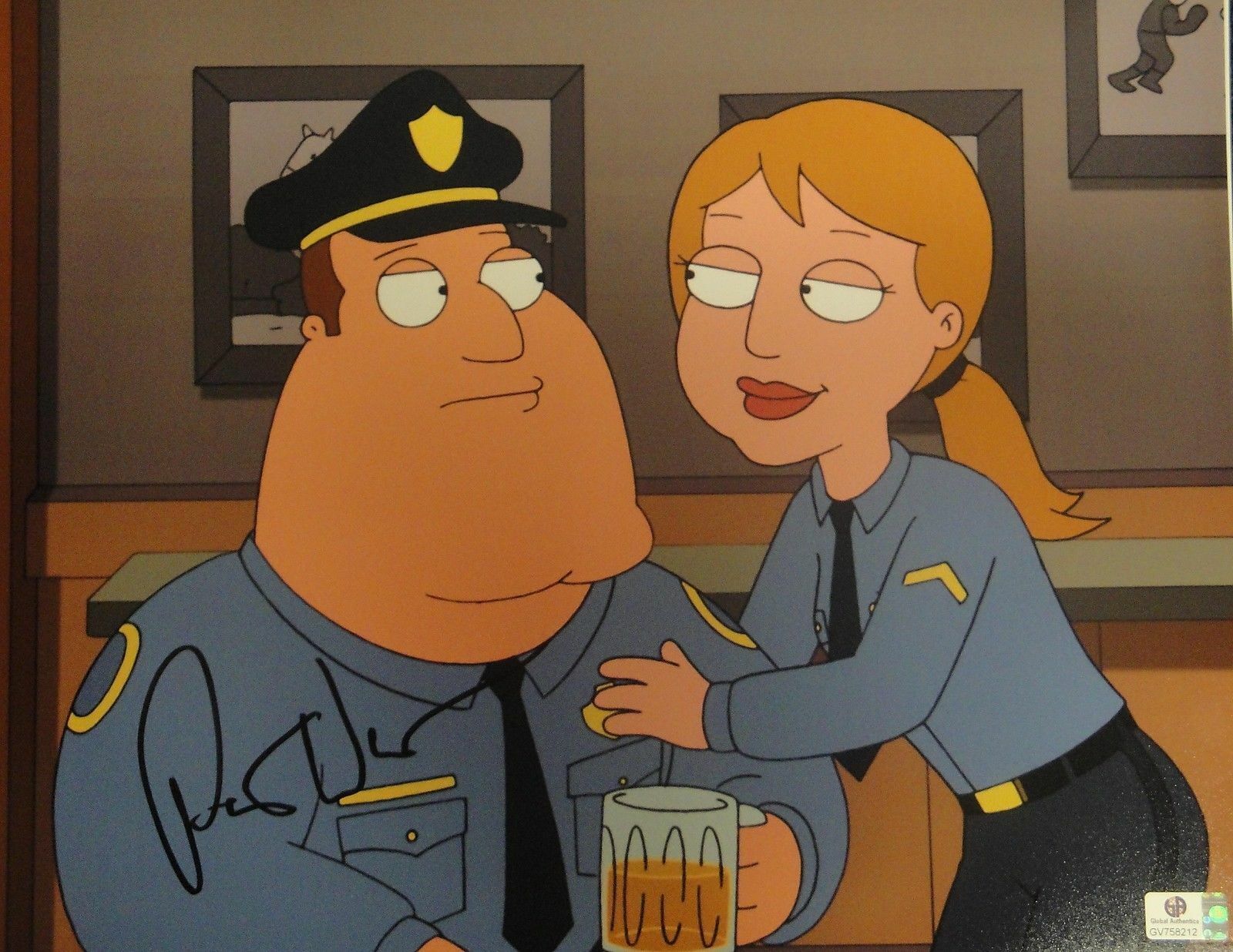 Patrick Warburton Autographed 11x14 Photo Poster painting Family Guy Joe Swanson JSA U16271