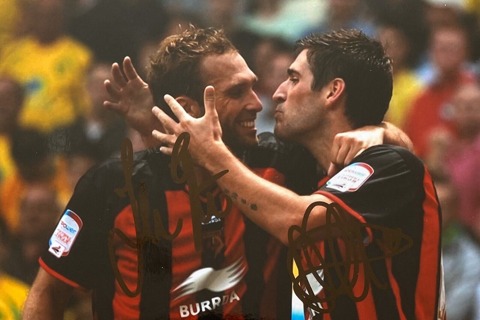 John Eustace & Danny Graham Genuine Hand Signed 6X4 Photo Poster painting - AFC Bournemouth