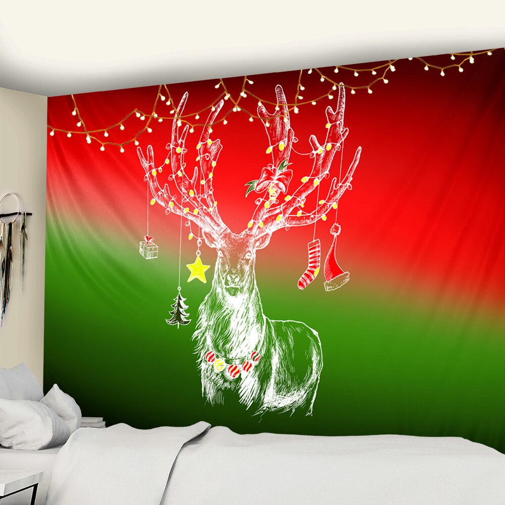 

Wall Tapestry - Simple Lines Christmas Reindeer-150*130cm, 501 Original