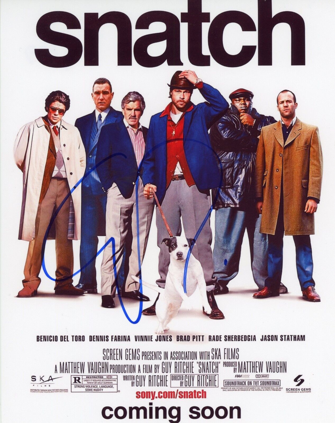 ~~ GUY RITCHIE Authentic Hand-Signed SNATCH