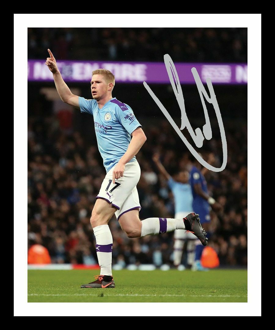 Kevin De Bruyne - Manchester City Autograph Signed & Framed Photo Poster painting 2
