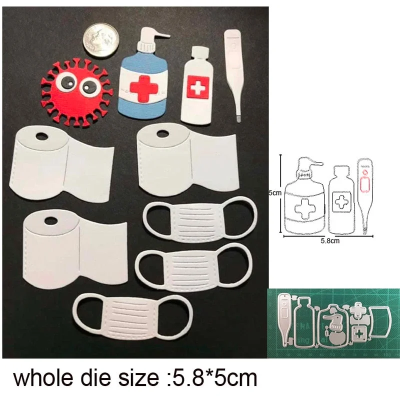 Craft Dies Metal Cutting Dies Cut Die Doctor Nurse Uniform Scrapbooking Dies Craft Paper Knife Mould Blade Punch Steencils Gift