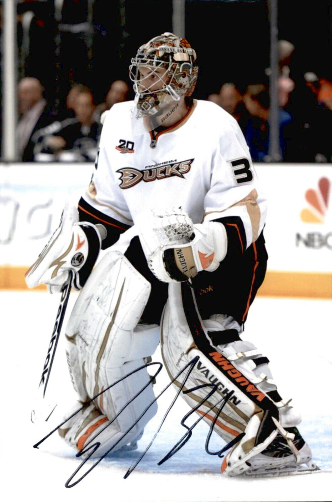 John Gibson SIGNED autographed 4x6 Photo Poster painting ANAHEIM DUCKS #2