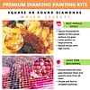 Kits de peinture en diamant &agrave; perceuse carr&eacute;e compl&egrave;te Anchor in the pot 5d DIY pour adultes d&eacute;butants d&eacute;coration int&eacute;rieure diamants dots kits d&rsquo;art en pierres pr&eacute;cieuses peintures de diamants 13,78x17,72 pouces