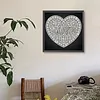 DIY Pearl Painting Love for Home Wall Decor(25x25cm)