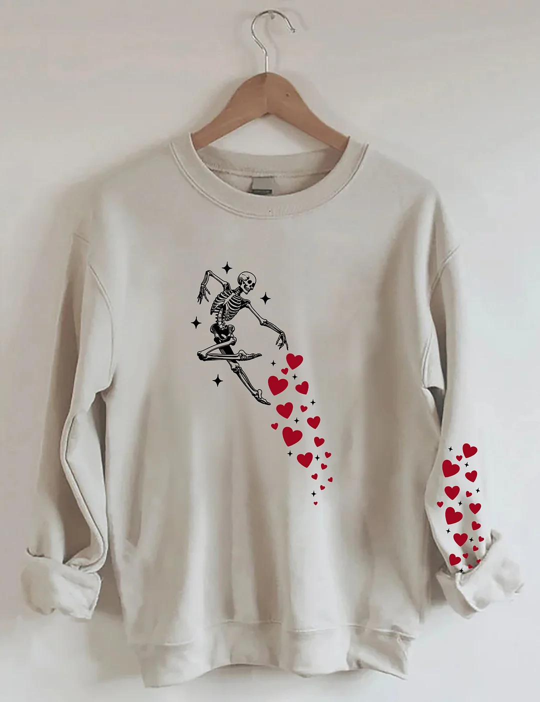Valentines Day Skeleton Sweatshirt
