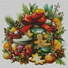 Christmas Cooky-14CT Stamped Cross Stitch 53*53cm/20.87*20.87in tapestrymarket