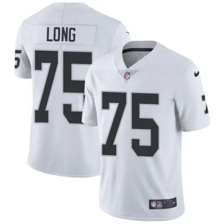 Men's  Oakland Raiders #75 Howie Long White Stitched NFL Vapor Untouchable Limited Jersey