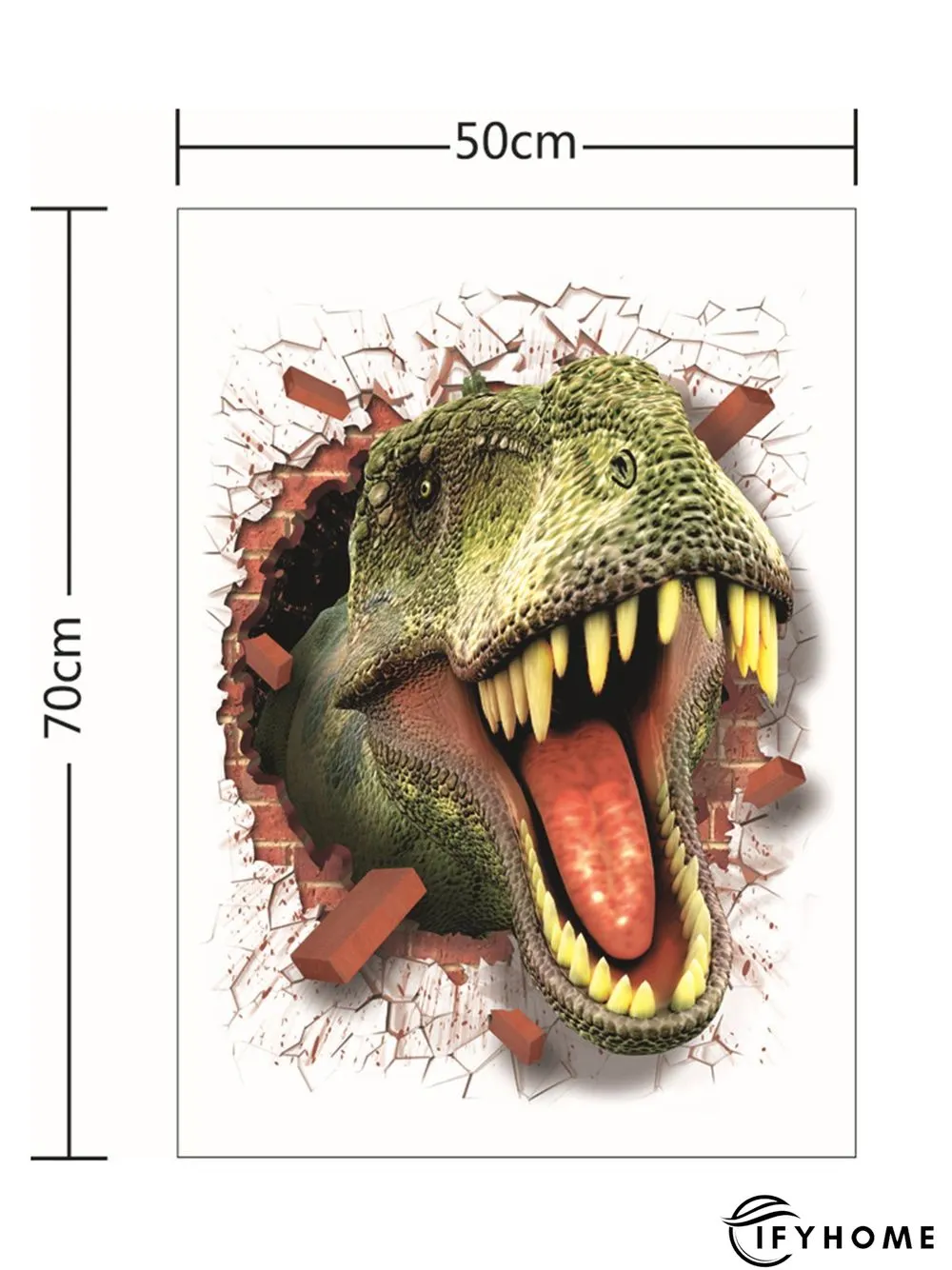 3D Creative Dinosaur Decorative Sticker Bedroom Wall Sticker | IFYHOME
