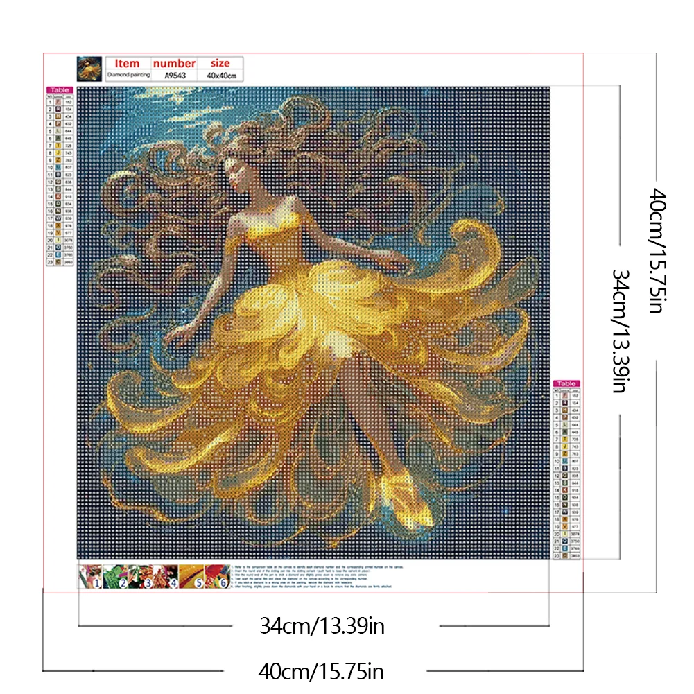 Diamond Painting - Full Round Drill - Princess Belle(Canvas|40*40cm)