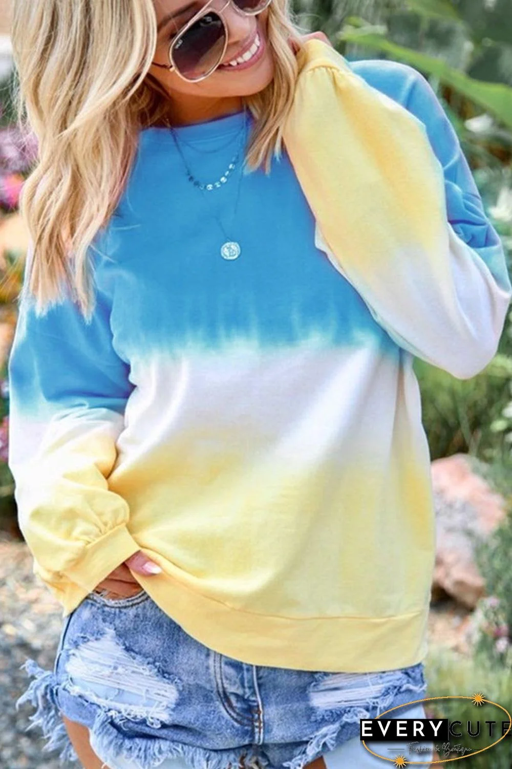 Tie-dye Fashion Color Top(3 Colors)