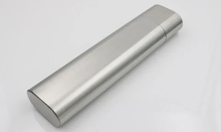 Tegooe 2oz Portable Stainless Steel Hip Flask Cigar Holder Set with Funnel Pocket Flagon for Whiskey Vodka