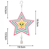 DIY Diamond Painting Double-sided Rotatable Star Hanging Wind Chime Suncatcher Hanging Kit