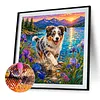 Diamond Painting -5D Full Round Drill Australian Shepherd Puppy(40x40cm)