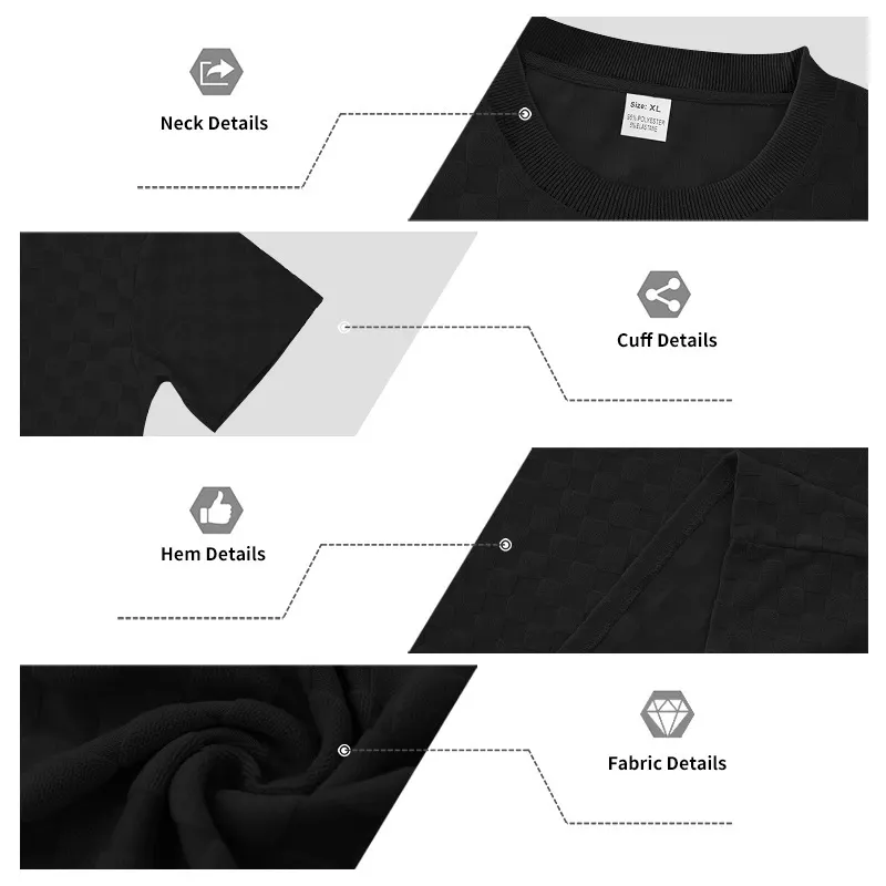 New Arrival Men’s Trendy T-Shirt Set Minimalist Casual Short Sleeve Crewneck Outfit